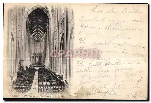 Cartes postales Orleans Interieur de la Cathedrale