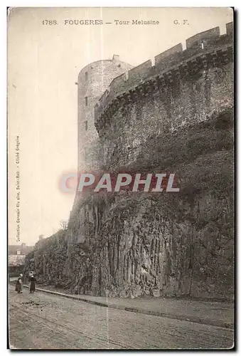 Cartes postales Fougeres Tour Melusine