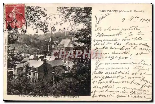 Cartes postales Fougeres Eglise St Sulpice