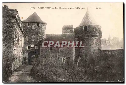 Cartes postales Fougeres Le Chateau Vue Interieure