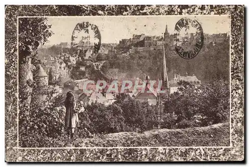 Ansichtskarte AK Vitre Fougeres Mont St Michel Ville haute et basse Ville A vue