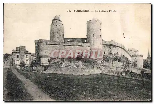 Cartes postales Fougeres Le Chateau Feodal