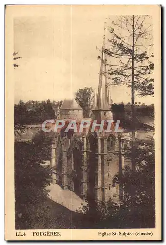 Cartes postales Fougeres Eglise St Sulpice