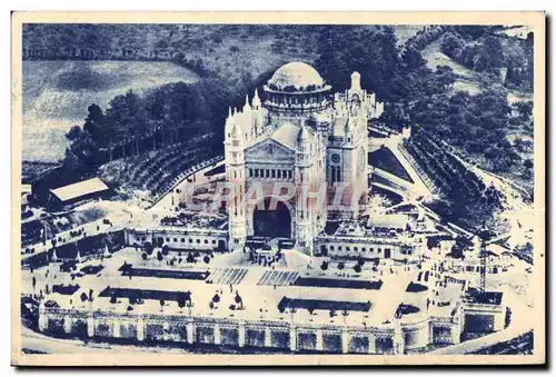 Cartes postales La Basilique De lisieux Vue generale prise en avion