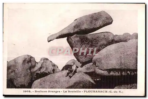 Ansichtskarte AK Rochers etranges La Bouteille Ploumanach