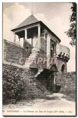 Ansichtskarte AK Fougeres Le Chateau La Tour de Coigny (XI siecle)