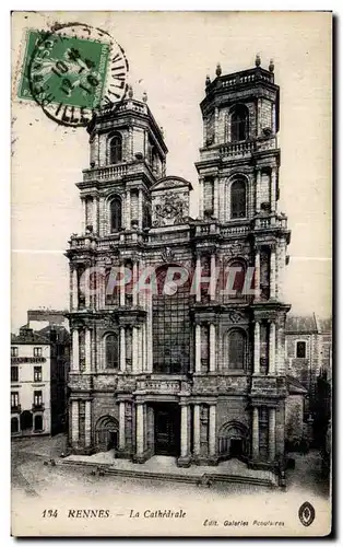 Cartes postales Rennes La Cathedrale