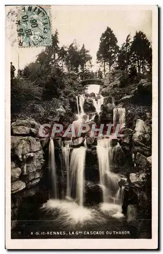 Ansichtskarte AK Rennes La Gre Cascade Du Thabor