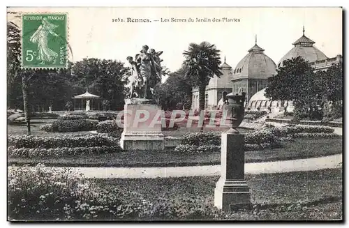 Ansichtskarte AK Rennes Les Serres du Jardin des Plantes