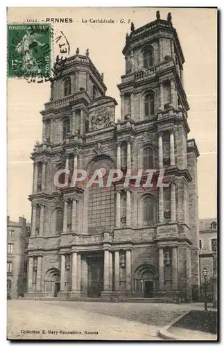 Cartes postales Rennes La Cathedrale