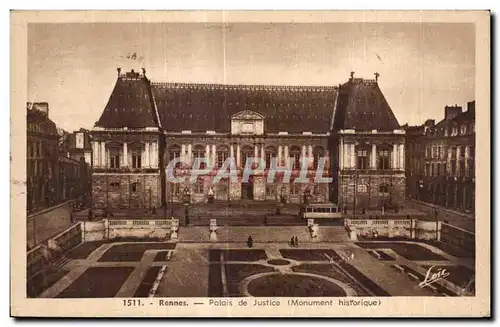 Ansichtskarte AK Rennes Palais de Justice (Monument historique)