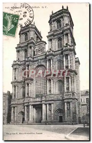 Cartes postales Rennes La Cathedrale