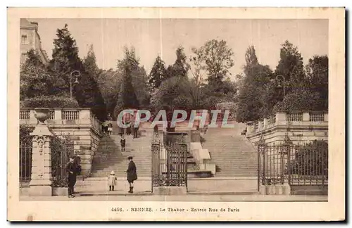 Cartes postales Rennes Le Thabor Entree Rue da Paris