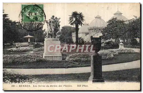 Ansichtskarte AK Rennes Les Serres du Jardin des Plantes