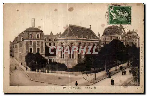 Cartes postales Rennes Le Lycee