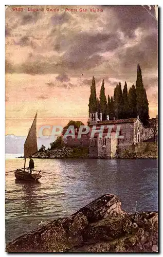 Cartes postales Lago di Garda Punta san Vigillo Italie Italia