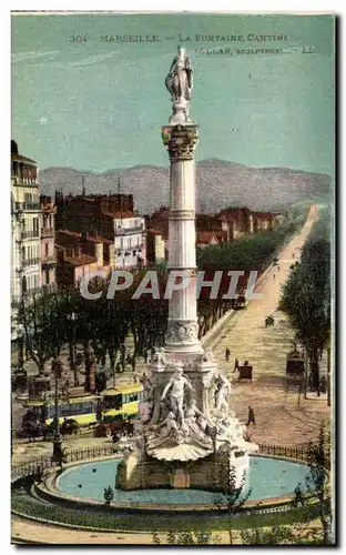 Cartes postales Marseille La Fortaine Cantini