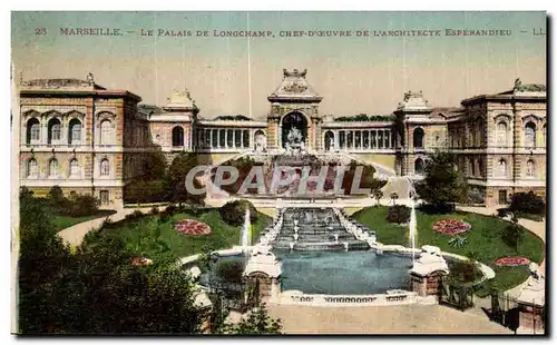 Cartes postales Marseille Le Palais De Longchamp Chef D oeuvre De L Architecte Esperandieu