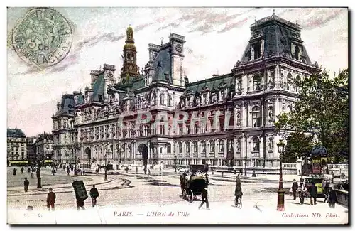 Cartes postales Paris L Hotel de Ville