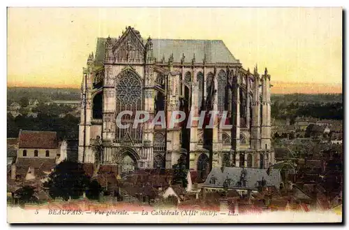 Ansichtskarte AK Beauvais Vue generale La Cathedrale