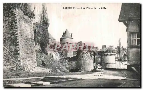 Cartes postales Fougeres Une Porte de la Ville