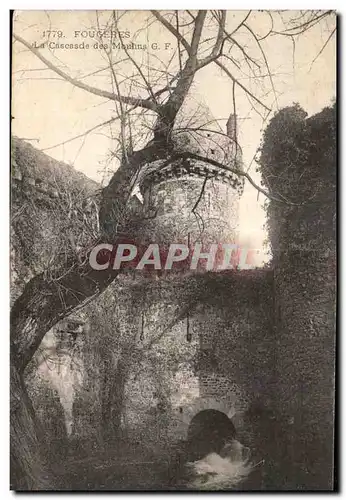 Cartes postales Fougeres La Cascade des moulins