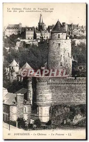 Cartes postales Le Chateau Feodal de Fougeres est Une des Plus considerables d Europe