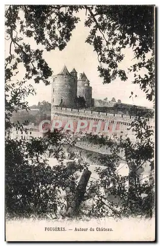 Cartes postales Fougeres Autour du Chateau