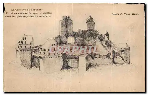 Cartes postales Le Chateau De Fougeres Un vieux chateau flanque de vieilles tours les plus superbes du monde