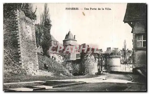 Cartes postales Fougeres Une Porte de la Ville