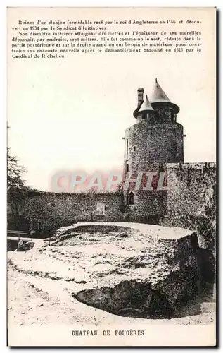 Cartes postales Chateau De Fougeres