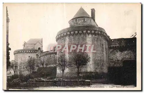 Cartes postales Fougeres Tours Raoul et Surienne