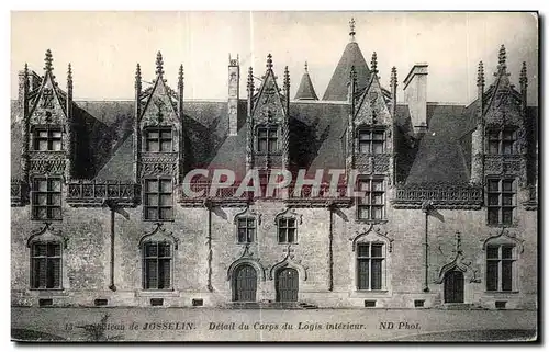 Ansichtskarte AK Chateau de Josselin Detail du Corps du Logis interieur