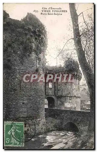 Cartes postales Cote d Emeraude Vieux Fougeres Porte Saint Sulpice