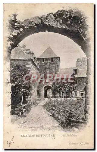 Cartes postales Chateau De Fougeres Vue Interieure