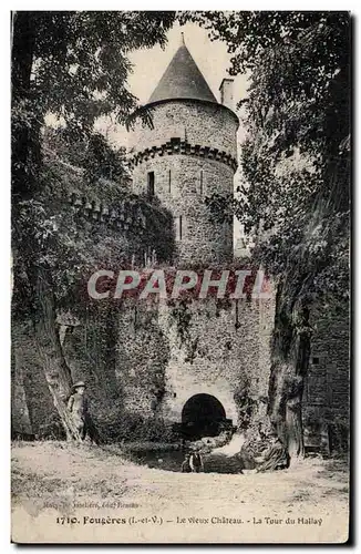 Cartes postales Fougeres Le vleux Chateau La Tour du Hallay Enfants