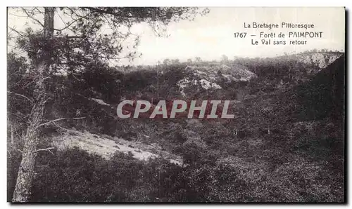 Ansichtskarte AK Paimpont Foret deLa Bretagne pittoresque Le Val Sans Retour