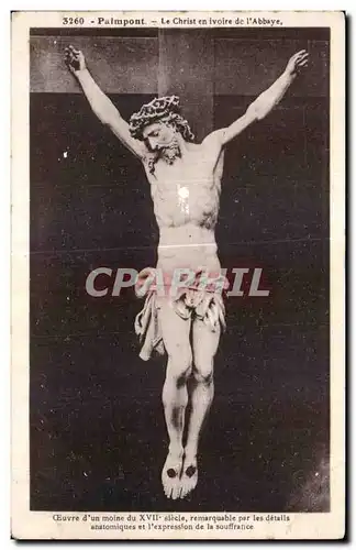 Ansichtskarte AK Paimpont Le Christ en Ivoire de L Abbaye