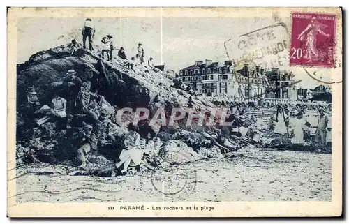 Cartes postales Parame Les Rochers et la Plage