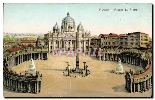 Cartes postales Roma Piazza Pierro