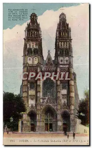 Cartes postales Tours La Cathedrale St Gatien