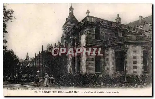 Cartes postales Plombieres les Bains Casino et Petile Promenade