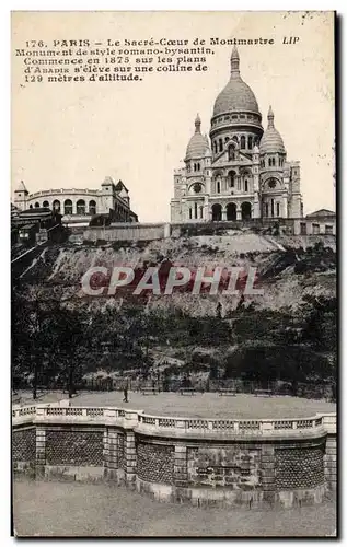 Cartes postales Paris Le Sacre Coeur de Montmartre LIP Monument de style romano bysantin