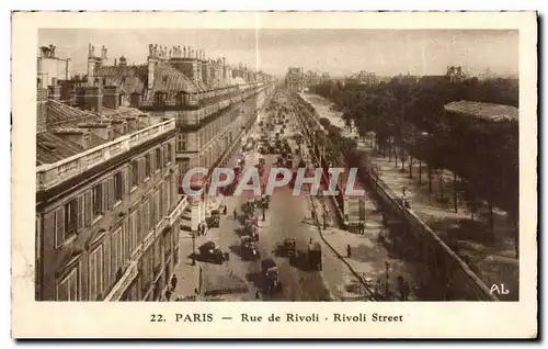 Cartes postales Paris Rue de Rivoli Rivoli Street