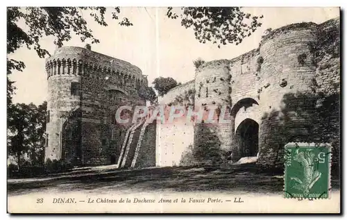 Cartes postales Dinan Le Chateau de la Duchesse Anne et la Fausse porte