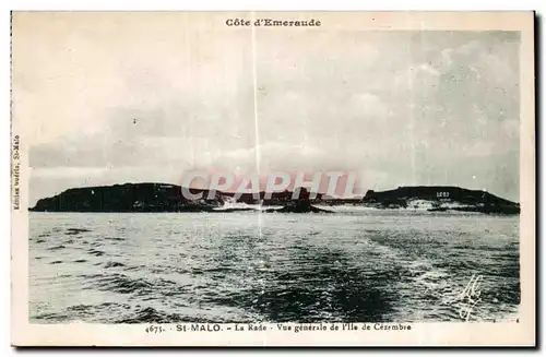 Ansichtskarte AK St Malo La Rade Vue generale de Vlle de Cezembre