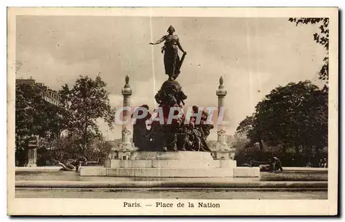 Cartes postales Paris Place de la Nation