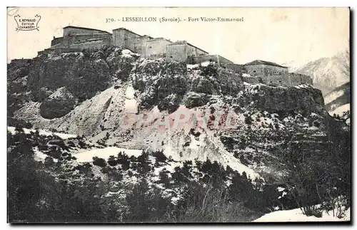 Cartes postales Lesseillon (Savoie) Fort Victor Emmanuel