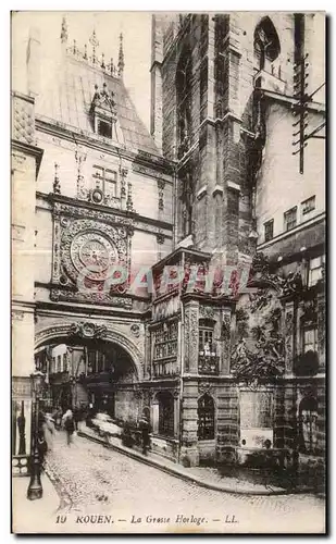 Cartes postales Rouen Le Grosse Horloge