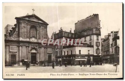 Ansichtskarte AK Paris Place Petits Peres Basilique Notre Dame Victories